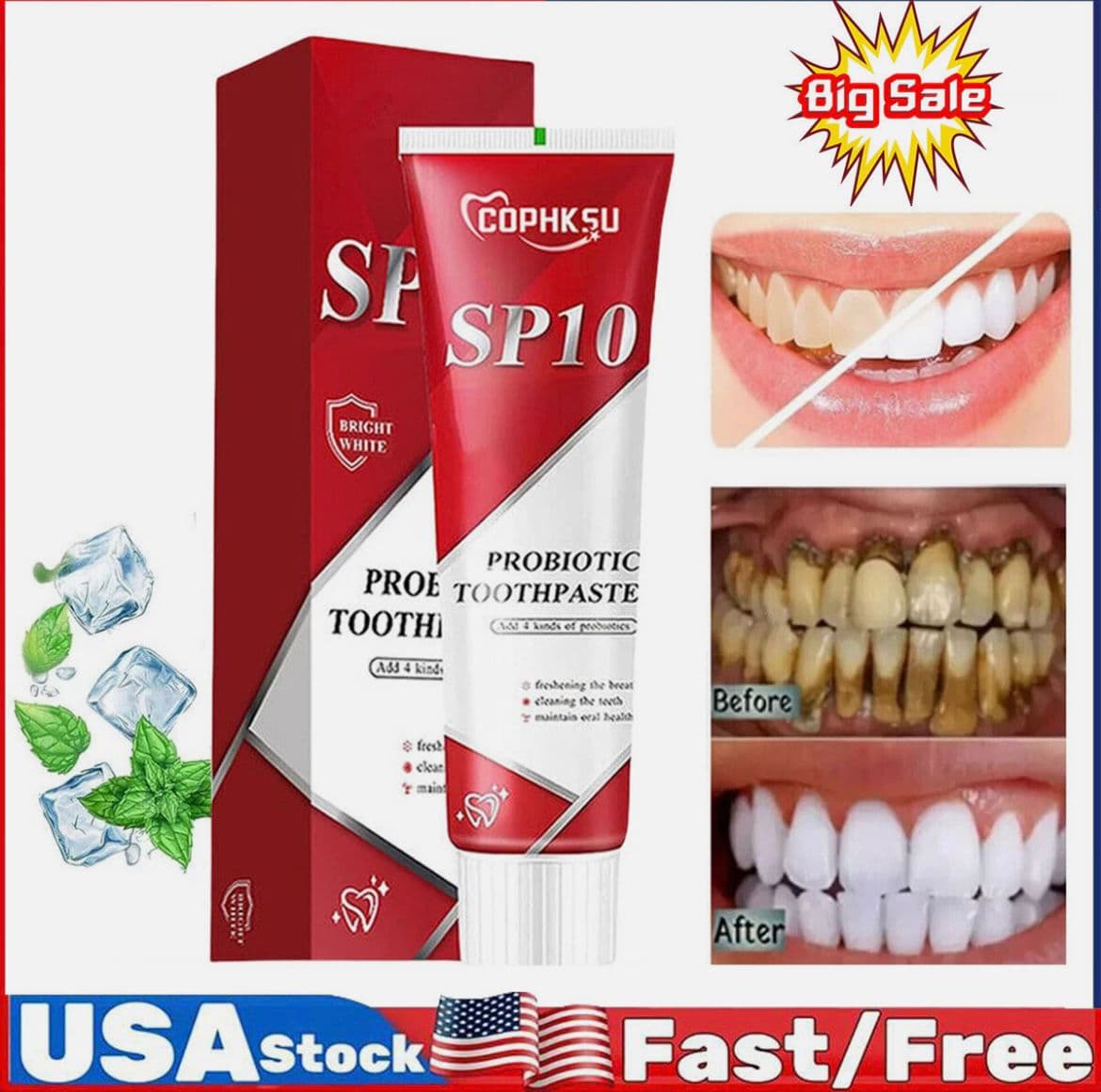 SP 10 Teeth Whitening Toothpaste thumbnail 2