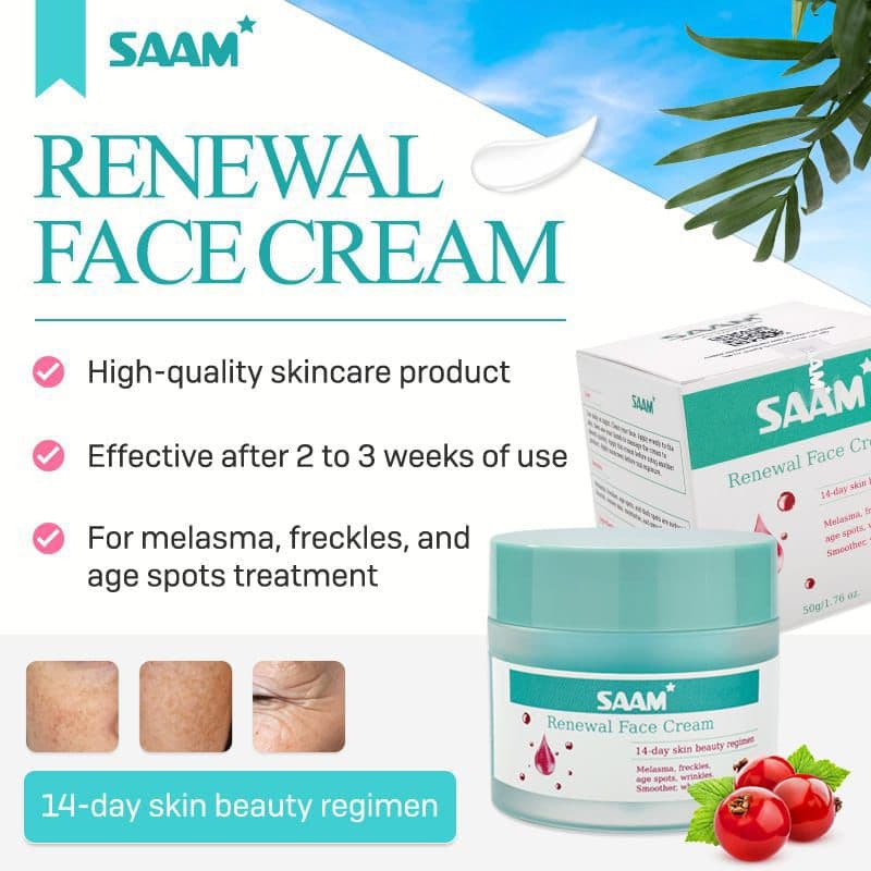 SAAM Face Renewal Whitening Cream – Instant Glass Skin